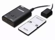 ELPA朝日電器HDMI選擇器2輸入1輸出(黑色)[ASL-HD201]