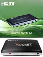 ELUTENG HDMI2.0セレクター HDMI SWITCH 4X1 (4入力1出力)