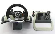 [Junk] Wireless Racing Wheel (Xbox 360) (Specification changed version) (Condition : Incomplete * Please see Remarks for details.)