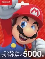 ニンテンドープリペイドカード 5000円 (スーパーマリオ：マリオ/新デザイン)
