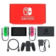 Nintendo Switch Body Color Customize / Joy-Con (L) Neon Green (R) Neon Pink / Joy-COn Strap (L/R) Black