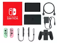 Nintendo Switch body (organic EL model) color customization / Joy-Con (L) pastel green (R) pastel pink / Joy-Con strap : black
