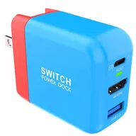 Treaslin 高速充電拡張ドック 36W(ブルー)[CD0303]