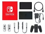 Nintendo Switch body (organic EL model) color customization / Joy-Con (L) white (R) white / Joy-Con strap : black