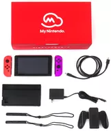 Nintendo Switch body color customization [August 2019 model] / Joy-Con (L) Neon Red (R) Neon Purple / Joy-Con strap : black