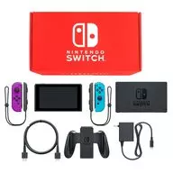 Nintendo Switch本体 カラーカスタマイズ [2019年8月モデル]/Joy-Con(L)ネオンパープル/(R)ネオンブルー/Joy-Conストラップ：ブラック