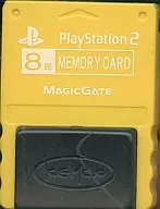 Memory Card (8 mb) for PS2 Yellow