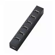 7-Port USB Hub with Magnet (Black) [U2H-Z7SBK]