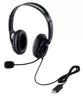 USB Headset (Dual Ear Large Overhead Type) [HS-HP28UBK]