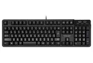 Teclado de membrana de primera calidad con cable con concentrador USB [TK-FCM094HBK]