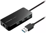 USB 3.0 Hub with I-O Data Gigabit LAN Adapter [US3-HB3ETG]