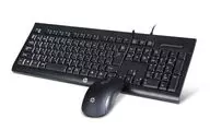 Wired Keyboard & Mouse Set KM100 (Black) [KM100]