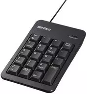 バッファロー 有線 テンキーボード BSTKH100 Tabキー USBハブ付き (ブラック) [BSTKH100BK]