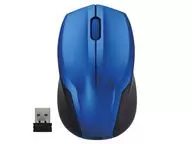 Nacabayashi Wireless Optical Mouse Quiet / 3-Button / USB Connection / BlueLED (Blue) [MUS-RKT125BL]