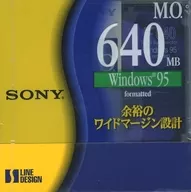 3.5型磁光盘(MO)Windows95格式640 MB 5片装[EDM-640CDF]