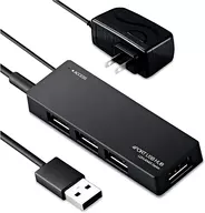 Elecom 4-port USB2.0 HUB 1.5m [U2H-AN4SBK]