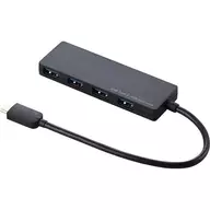 Elecom USB Type-C連接4端口USB3.1集線器(黑色)[U3HC-A429BBK]