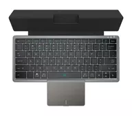 EWIN Bluetooth タッチパッド搭載折り畳み式キーボード(グレー)[KF8700]