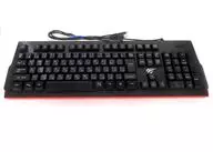 havit 有線 バックライトゲーミングキーボード(日本語配列/赤軸/黒・赤)[KB866L]