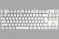 ユニットコム 有線 メカニカルゲーミングキーボード (赤軸/ホワイト)[LEV-KB01TKL-JRD-WH]