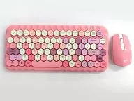 MOFII HONEY ワイヤレスキーボードマウスセット(ピンク)