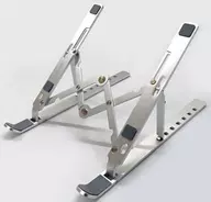 アイリスオーヤマ ノートパソコンスタンド 6.5-14インチ用(シルバー) [NPS-P]