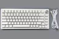 有線 テンキーレス ゲーミングキーボード Drunk Deer A75 (82キー/英語配列/ラピッドトリガー対応/ホワイト) [A75W]