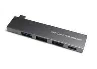 サンワサプライ USB Type-C コンボスリムハブ[USB-3TCH21SN]