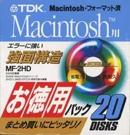 Pack of 20 3.5 inch 2 hd floppy disks for TDK Macintosh [MF2HD-MCX20N]