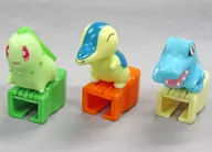 Pokémon Communication Cable Character Station (Chicorita, Hinoarasi, Totodile)