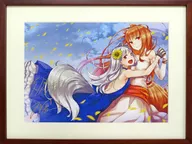 KADOKAWAライトノベルEXPO2020記念 『狼と香辛料』＆『狼と羊皮紙』 著者＆イラストレーター箔押しサイン入り複製原画