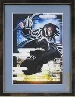Anime "Kimetsu no Yaiba" Tiser Visual Character Fine Graph A4 Black 芭内 pequeño