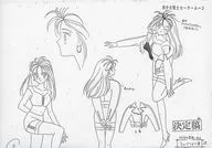 美少女戦士セーラームーン 設定資料(うさぎの変装 ミュージシャン姿)