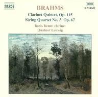 Boris Rener/BRAHMS：Clarinet Quintet .Op.115 String Quartet .Op.67[輸入盤]