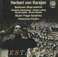 HERBERT VON KARAJAN / Beethoven : Missa solemnis / Mozart : Symphony No. 38 [Versão importada]