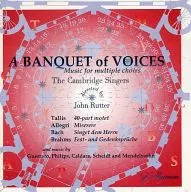 The Cambridge Singers、Rutter / A Banquet of Voices[輸入盤]