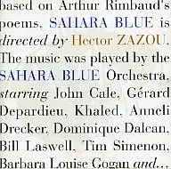 Hector Zazou / Sahara Blue Lambo - 100th Anniversary Album