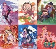 Juego completo de 6 volúmenes de la edición limitada completa de "Bakemonogatari" (condición : falta el pin de la tarjeta final)
