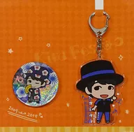 Kenichi Suzumura Acrylic Key Holder & Sparkling metal badge Set A "Kiramune Music Festival ~ 10th Anniversary ~" Kiramune Star Club members only
