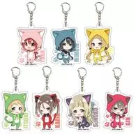 Set of 7 Kinds 「 Yuki Yuna is a brave man - Washio Sumi no Sho - / - Yusha no Sho - Acrylic Key Holder 02. Mini Character Neko no Hi ver. 」