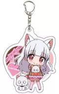 Momo Hanasaki "Acrylic Key Holder, Uchitama! ~ Don't you know my Tama? ~ 02. Valentine ver. Mini Character"