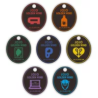 全7種セット 「ジョジョの奇妙な冒険 第五部 黄金の風 アクリルチャームコレクション 暗殺者チーム」
