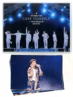 BTS Vinyl Mini Clutch Bag (7 Post Cards Included) "Blu-ray/DVD BTS WORLD TOUR' LOVE YOURSELF : SPEAK YOURSELF' - JAPAN EDITION" BTS JAPAN OFFICIAL SHOP FIRST COME Purchase benefits