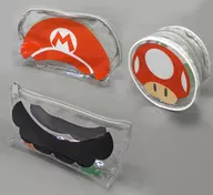 All 3 Types Set Simple and Complete Clear Pouch "Ichiban KUJI SUPER MARIO BROS. Anytime! Mario! Collection" E Prize