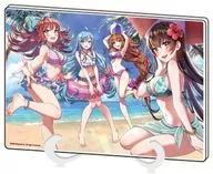 05. Ilustración del tercer aniversario Soporte de arte acrílico (tamaño A5) "Chicas abandonadas - Las Princesas de Moe con muchas flores -"