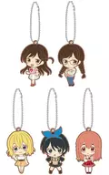 5-Type Set "Kanojo, Okarishimasu Capsule Rubber Mascot"