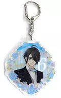 Azusa Asahina "BROTHERS CONFLICT 10th Anniversary Party in Marui Painted Trading Acrylic Key Holder with Lame, Party ver."