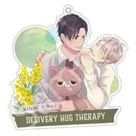 Hisashi Kijima & Kiichi Sakuraba Acrylic Key Holder "Delivery Hug Therapy"