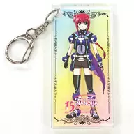 Amity Corporation e Florian "Magical Girl Lyrical NANOHA 15 th Anniversary × Beef Bar Beef Son, President Akiba Main Store Limited Collaboration Limited Original Thick Acrylic Key Holder"