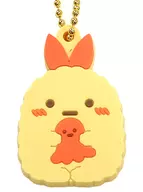 Ebifly Tail & Octopus Vienna Sausage Mini Rubber strap Sumiko Bento Theme "Sumiko Garashi" Target Product Purchase benefits